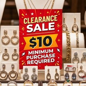 Clearance Sale $10 Minimum Purchase Required